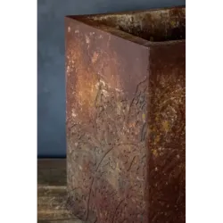 Osłonka na donice 25 x 25 x 30 cm z mandalą 3D - ręcznie robiona