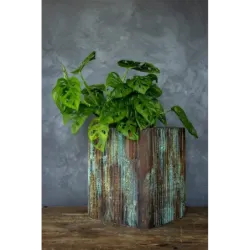 Osłonka na doniczkę loft 25 x 25 x 30 cm - ręcznie robiona