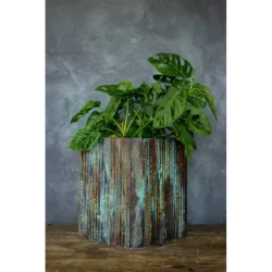 Osłonka na doniczkę loft 25 x 25 x 30 cm - ręcznie robiona