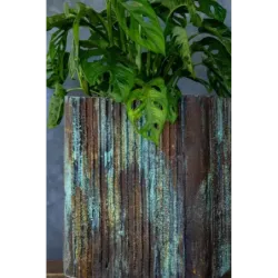 Osłonka na doniczkę loft 25 x 25 x 30 cm - ręcznie robiona