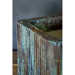 Osłonka na doniczkę loft 25 x 25 x 30 cm - ręcznie robiona