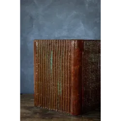 Osłonka na donicę do salonu 25 x 25 x 30 cm - ręcznie robiona