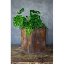 Loftowa osłonka na doniczkę 25 x 25 x 30 cm - ręcznie robiona