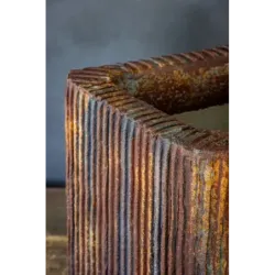 Loftowa osłonka na doniczkę 25 x 25 x 30 cm - ręcznie robiona