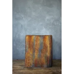 Loftowa osłonka na doniczkę 25 x 25 x 30 cm - ręcznie robiona