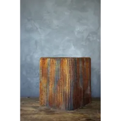 Loftowa osłonka na doniczkę 25 x 25 x 30 cm - ręcznie robiona