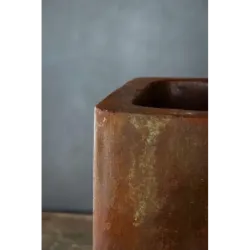 Rustykalna osłonka na doniczkę loft 25x25x30 cm – ręcznie robiona