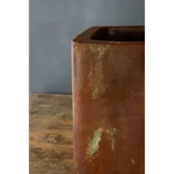 Rustykalna osłonka na doniczkę loft 25x25x30 cm – ręcznie robiona
