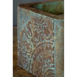 Ozdobna osłonka na doniczkę loft 25x25x21 cm – ręcznie robiona z mandalą 3D