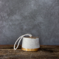 Nowoczesny stoper do drzwi betonowy jasny dekoracyjny – Dodo STOP 4