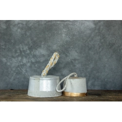 Nowoczesny stoper do drzwi betonowy jasny dekoracyjny – Dodo STOP 4