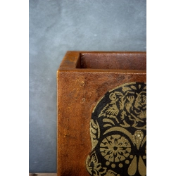 Donica loft Sugar Skull 30×30×30 cm – Ferro Calavera LS | Art Con Design