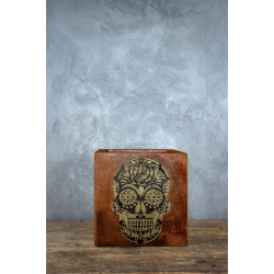Donica loft Sugar Skull 30×30×30 cm – Ferro Calavera LS | Art Con Design