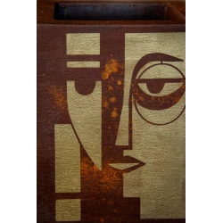 Donica loft efekt rdzy 21×21×30 cm – Ferro Volto MH | Art Con Design