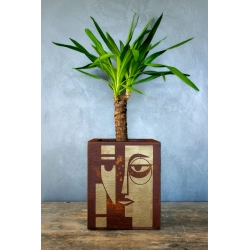 Donica loft efekt rdzy 21×21×30 cm – Ferro Volto MH | Art Con Design