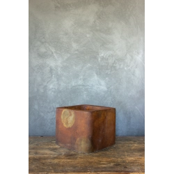 Osłonka na doniczkę z motywem planet 25 × 25 × 21 cm – rustykalna dekoracja inspirowana kosmosem