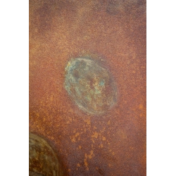 Osłonka 30×30×30 cm z efektem rdzy i motywem planet – dekoracja industrialna