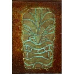 Donica loft z totemowym wzorem 3D 25×25×30 cm – Ferro Totem LH | Art Con Design