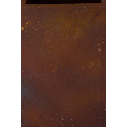 Donica industrialna z rdzawym wykończeniem 21 x 21 x 30 cm – odporna na UV i wodę, ręcznie wykonana