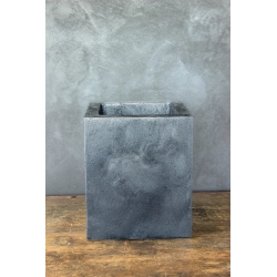 Donica Ferro Verdi Grey LH – luksusowa szara donica minimalistyczna 25×25×30 cm