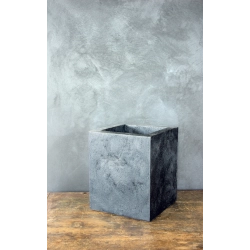 Donica Ferro Verdi Grey LH – luksusowa szara donica minimalistyczna 25×25×30 cm
