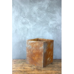 Ferro Corteza LH – donica z efektem kortenu 25×25×30 cm