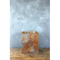 Ferro Corteza LH – donica z efektem kortenu 25×25×30 cm