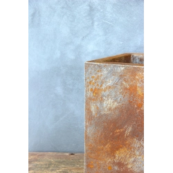 Ferro Corteza LH – donica z efektem kortenu 25×25×30 cm