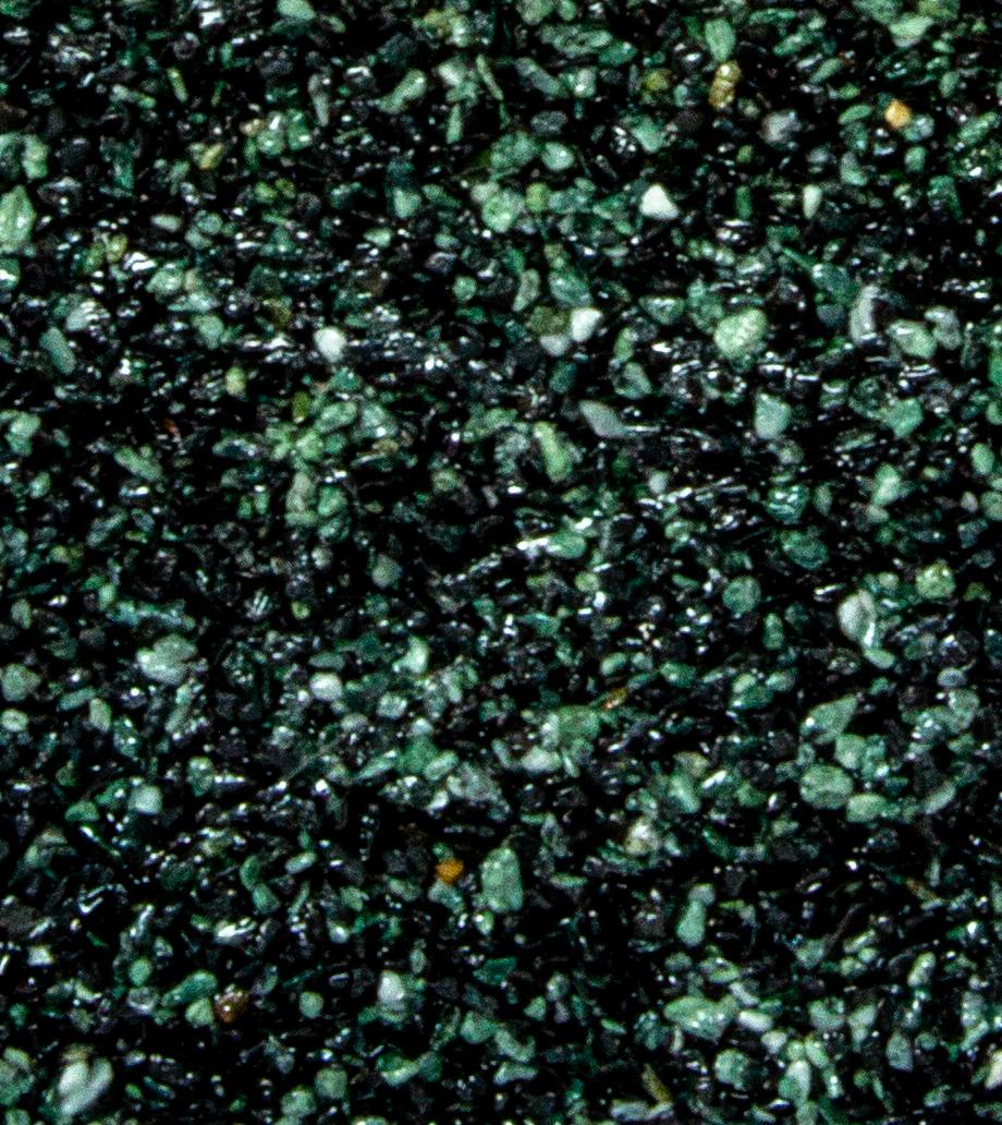 Nowoczesna donica z marmuru Marbi - Black & Green – ręcznie wykonana, unikalna i odporna na warunki atmosferyczne