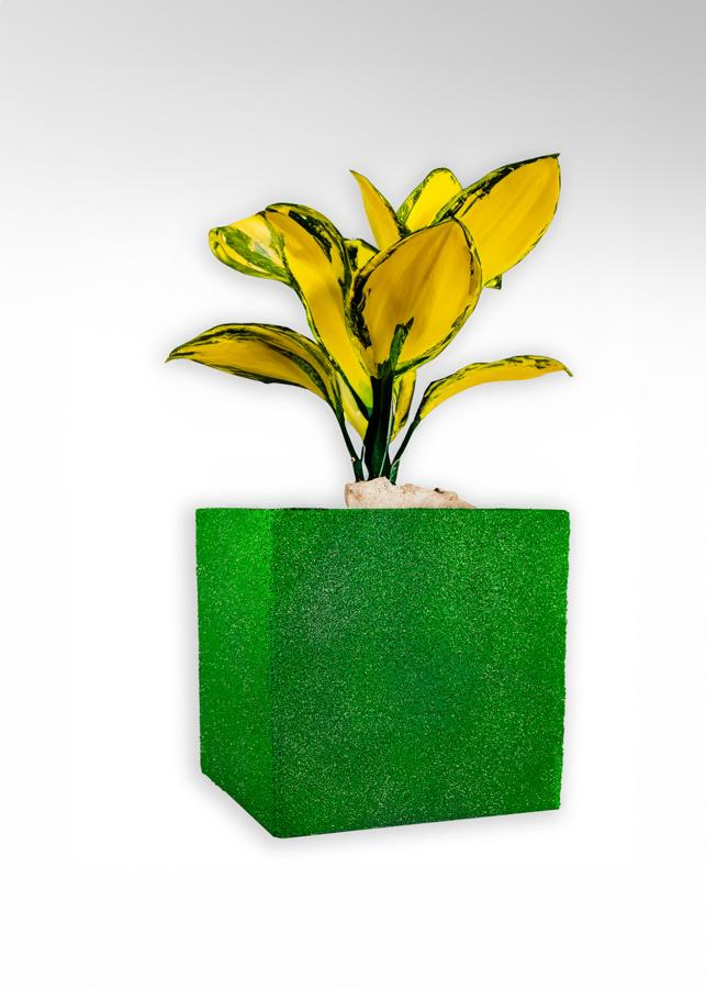 Zielona donica nowoczesna Modern - Green 1 – dekoracyjna donica do wnętrz i ogrodów