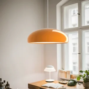 Lampa metalowa wisząca pojedyncza – styl nowoczesny