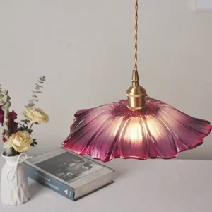 Lampa szklana wisząc – do salonu, sypialni, w stylu vintage