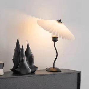 Lampka nocna stojąca do salonu, sypialni – styl retro