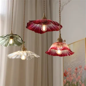 Lampy sufitowe wiszące szklane w stylu vintage