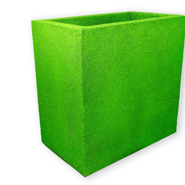 Zielona donica wysoka 50x32x50 cm Modern – Green 4 | Mocny akcent w nowoczesnym stylu