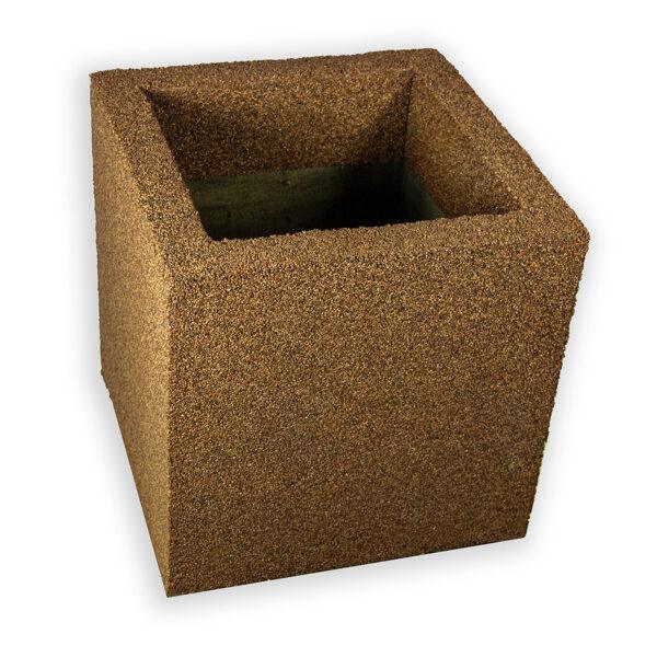 Brązowa donica nowoczesna 30x30x30 cm Modern – Brown 1 | Elegancja i trwałość w jednym
